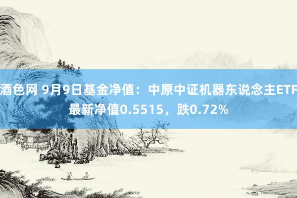 酒色网 9月9日基金净值：中原中证机器东说念主ETF最新净值0.5515，跌0.72%