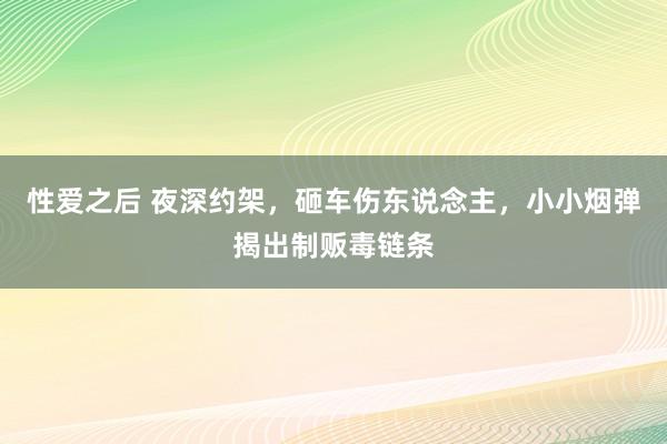 性爱之后 夜深约架，砸车伤东说念主，小小烟弹揭出制贩毒链条