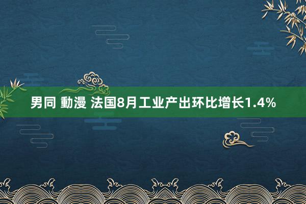 男同 動漫 法国8月工业产出环比增长1.4%