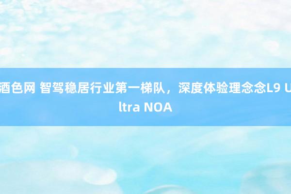 酒色网 智驾稳居行业第一梯队，深度体验理念念L9 Ultra NOA