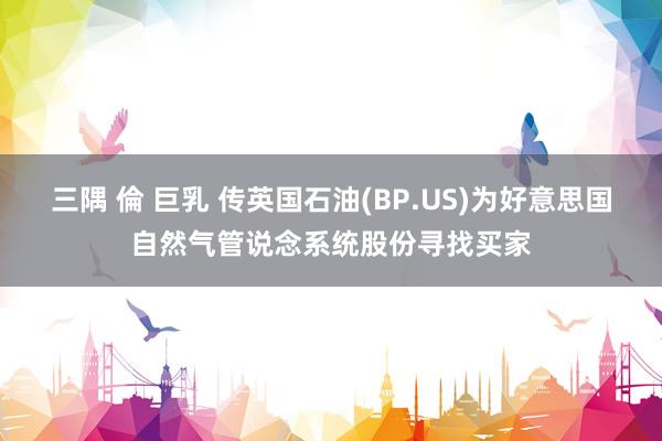 三隅 倫 巨乳 传英国石油(BP.US)为好意思国自然气管说念系统股份寻找买家